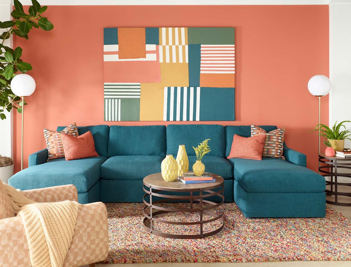 Jonathan Louis Dawn U-Shaped Sectional – Deep-Seat Comfort Design