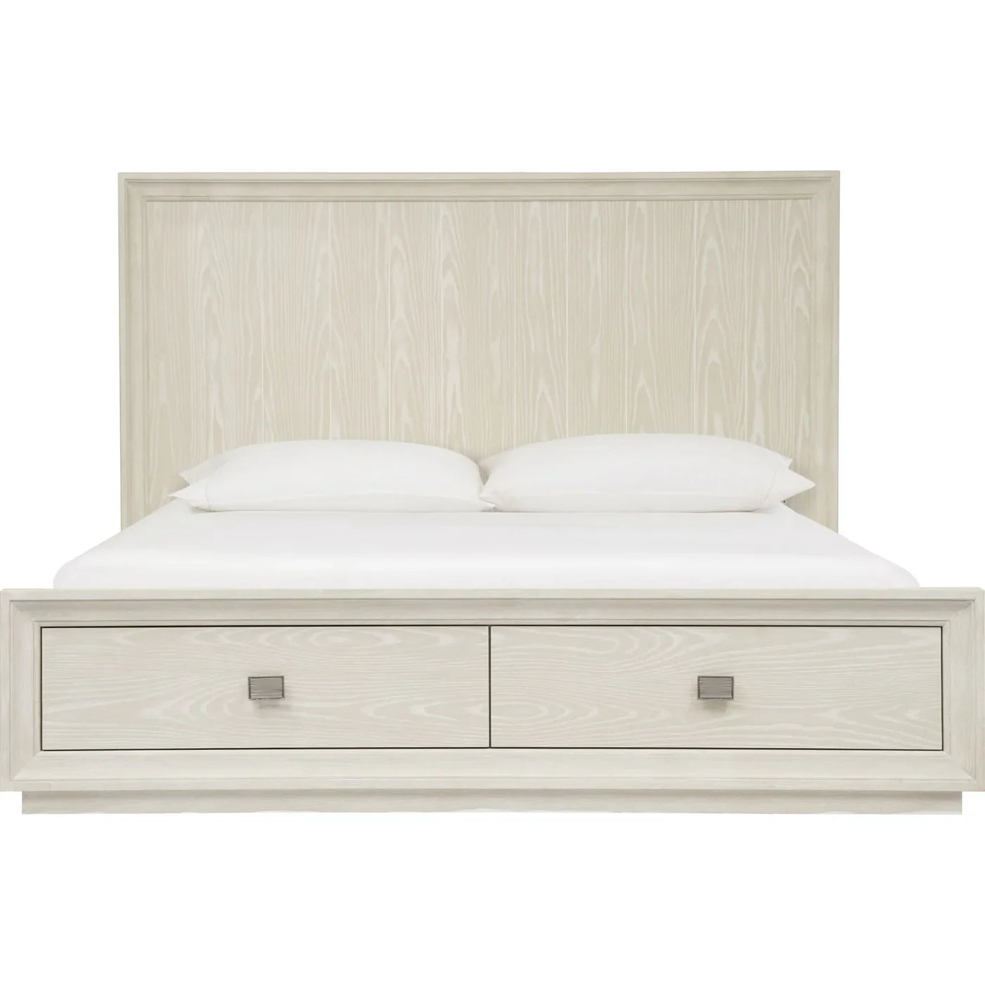 Maxime Two Drawer Footboard Storage Platform Bed In Ash