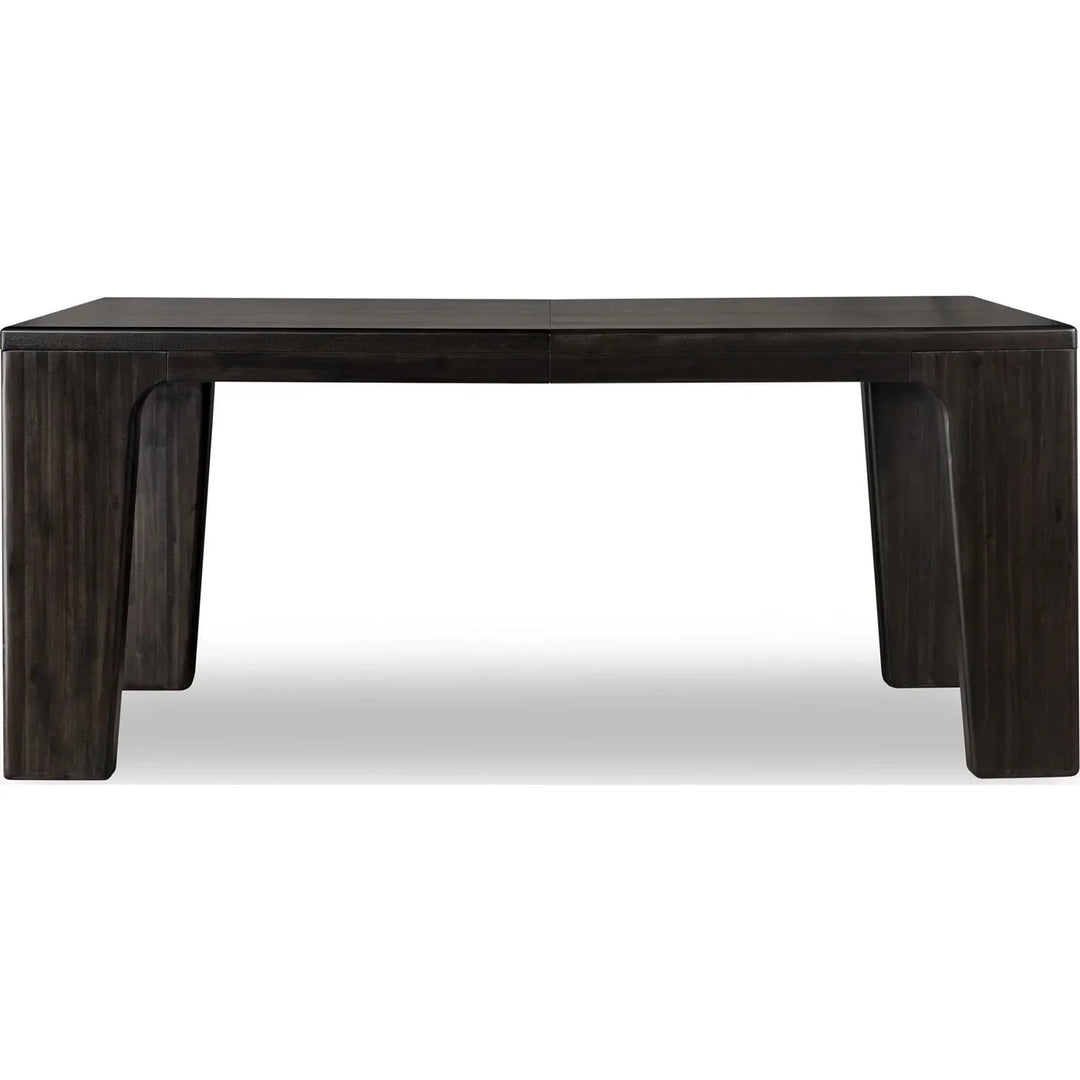 Zamba Extendable Acacia Wood Dining Table in Jaguar