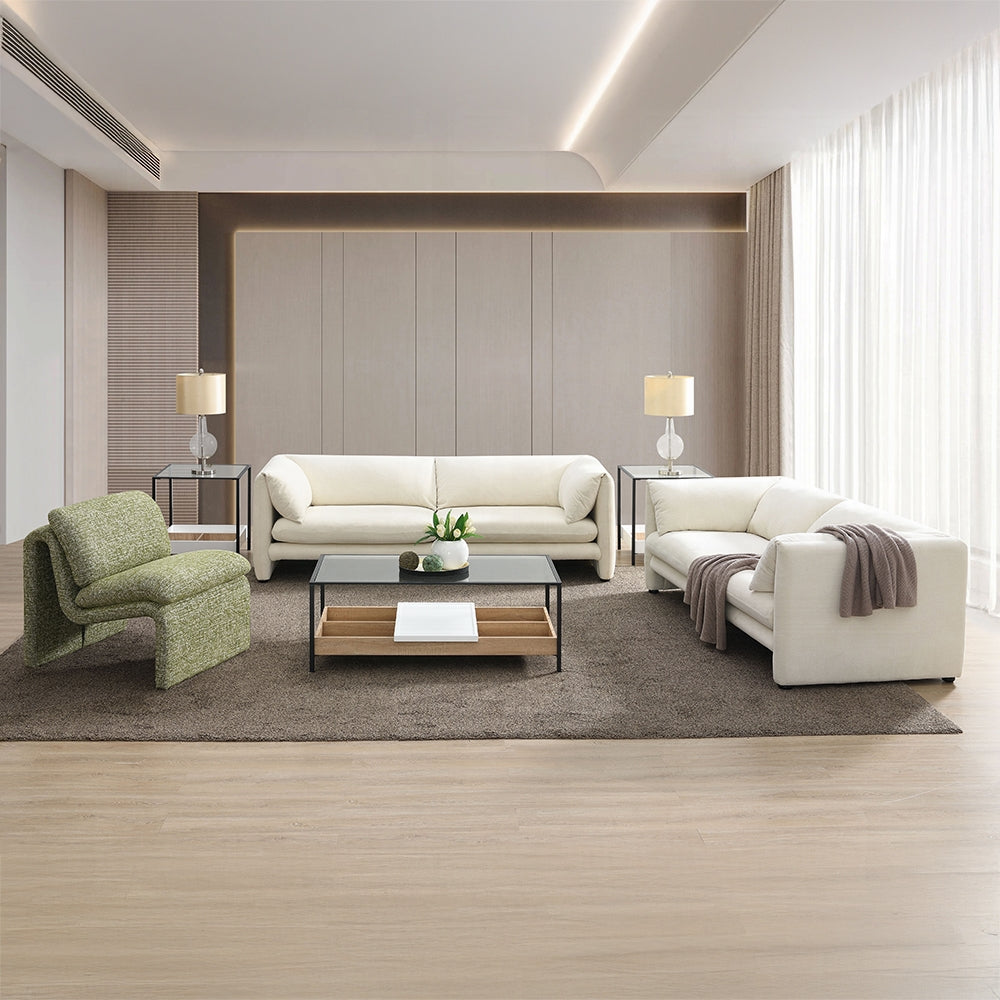 Modern loveseats in fabric and leather – Contempo Furniture