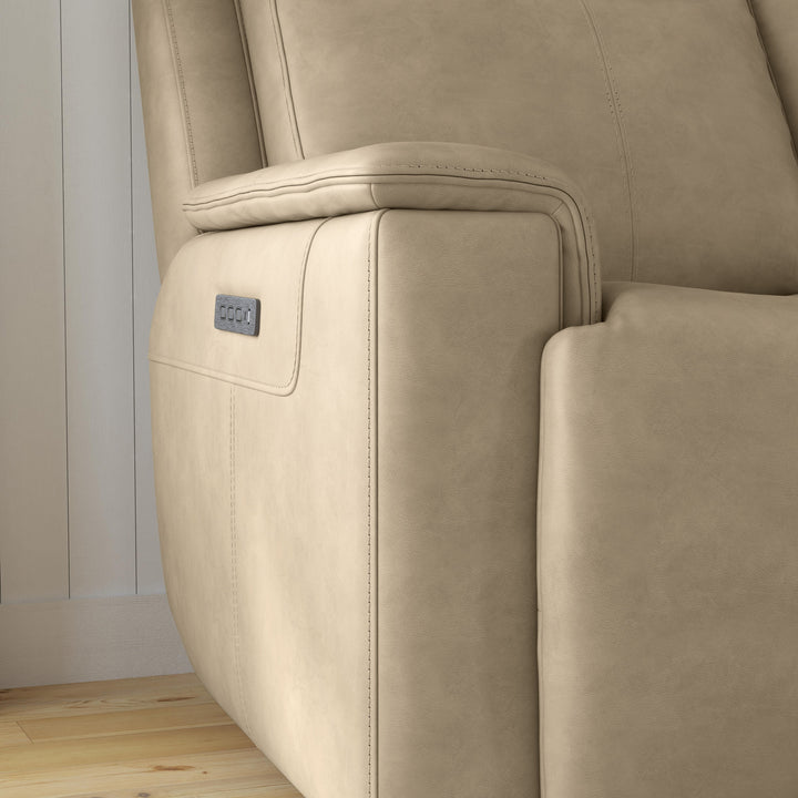 Odell Power Recliner With Power Headrest &amp; Lumbar Stone