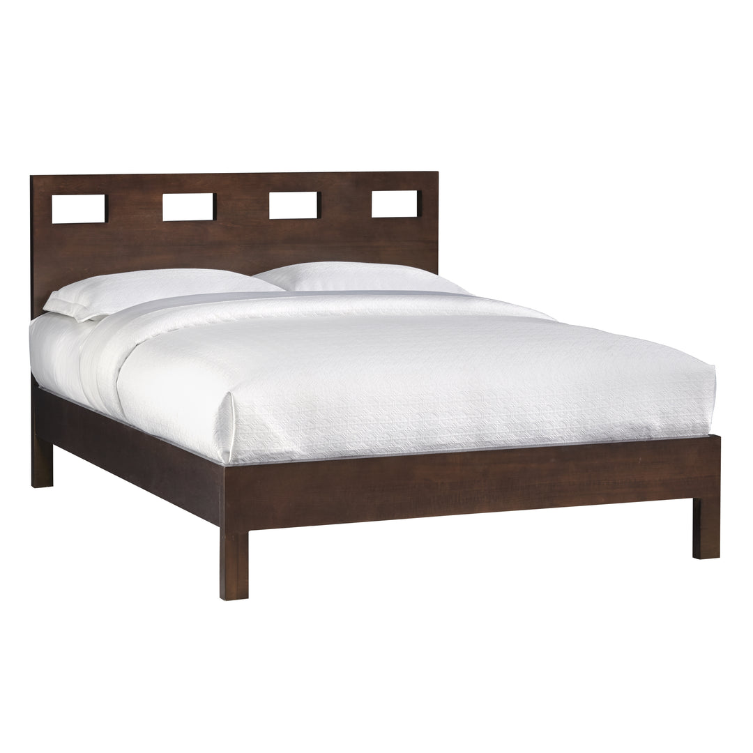 Modus Furniture Rv26F5 Riva Wood Bed In Chocolate Brown