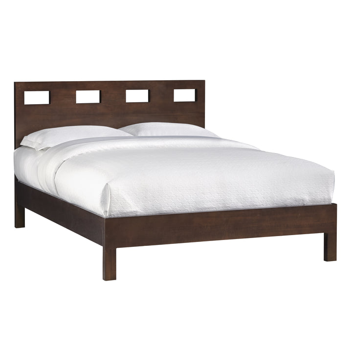 Modus Furniture Rv26F5 Riva Wood Bed In Chocolate Brown