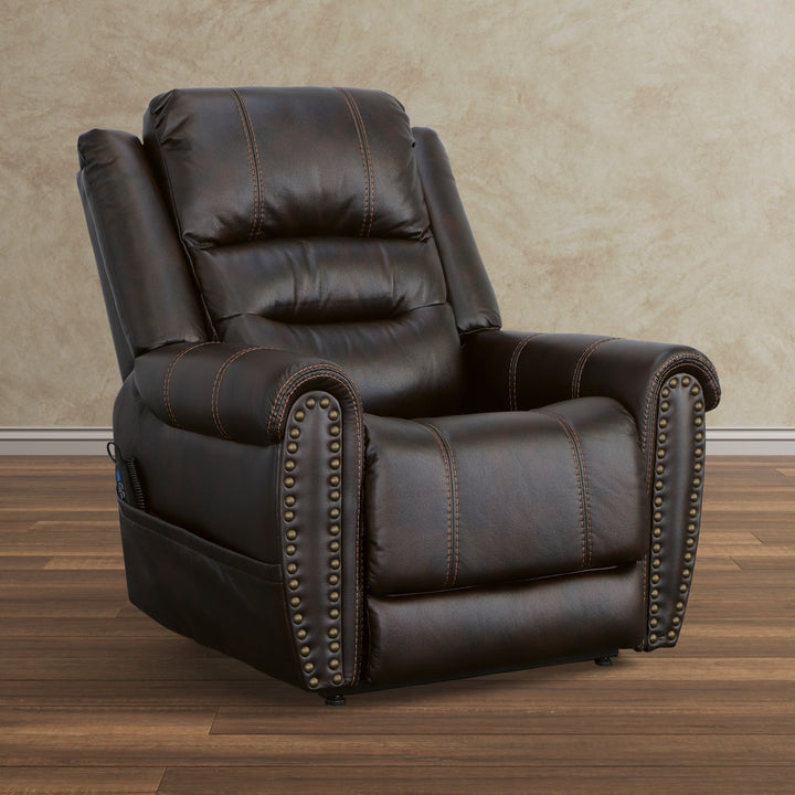 Oscar Fabric Power Lift Recliner with Right