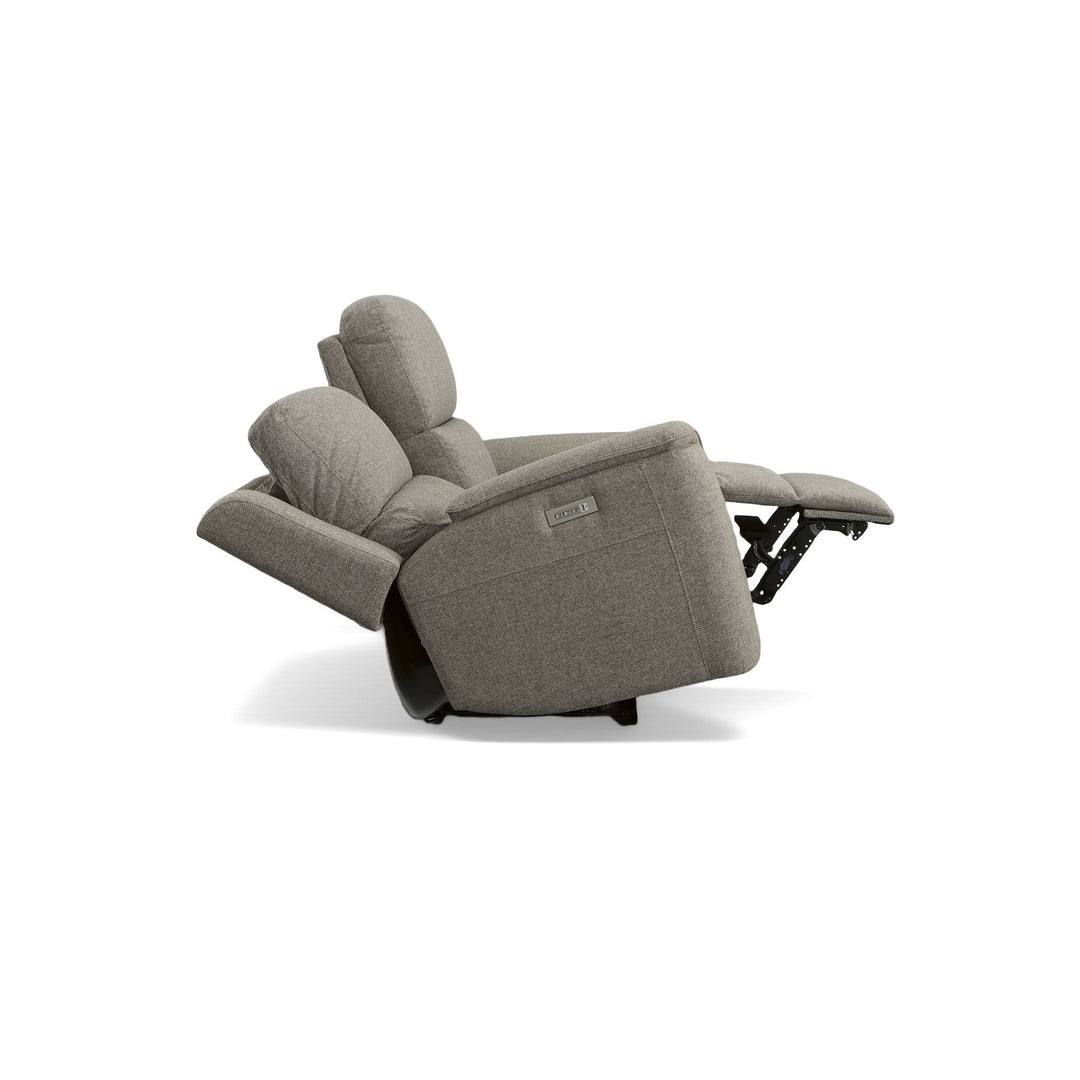 Flexsteel 1041-60PH-42501 Henry  Power Reclining Loveseat With Power Headrests & Lumbar  Fog