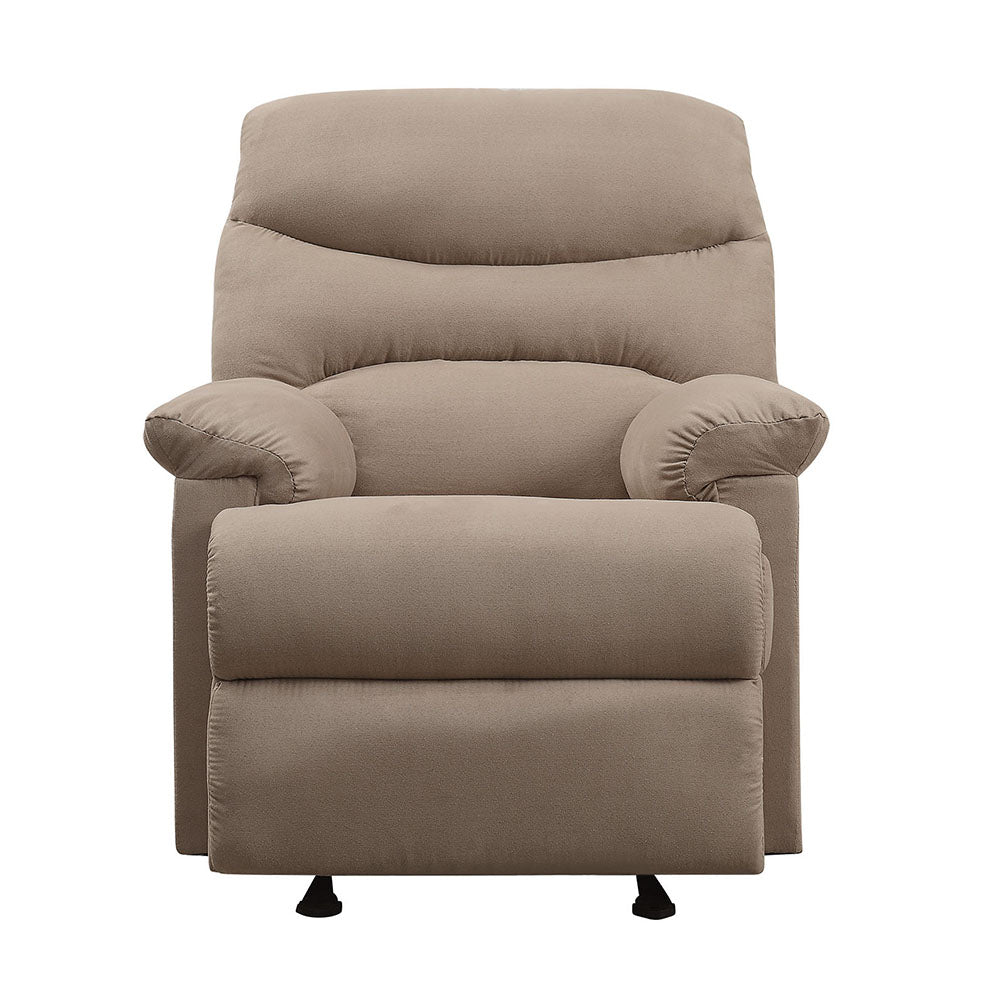 Arcadia Motion Recliner - Light Brown Microfiber