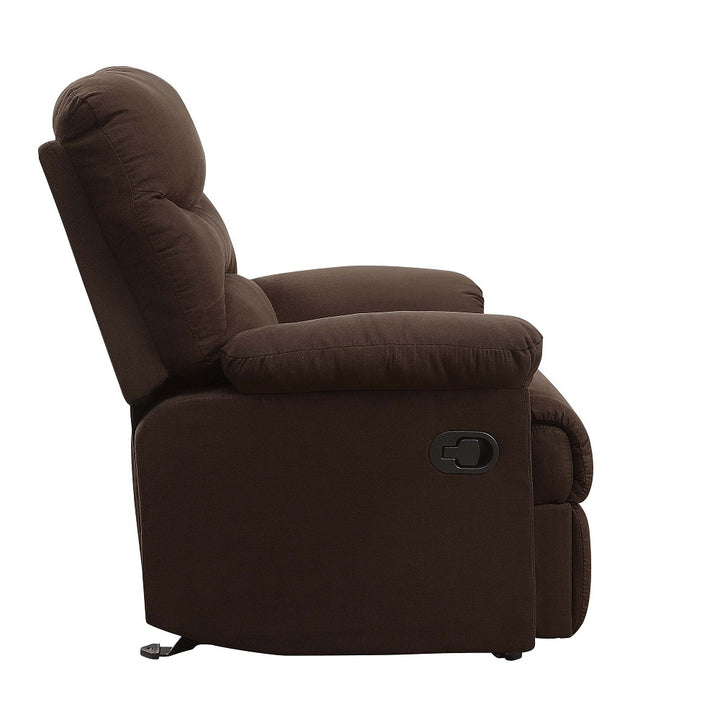 Arcadia Motion Recliner in Chocolate Microfiber