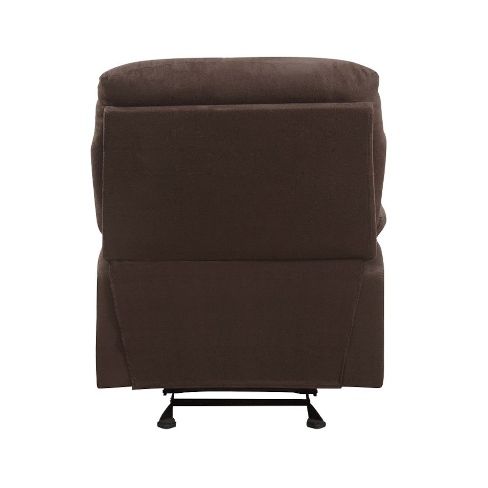 Arcadia Motion Recliner in Chocolate Microfiber