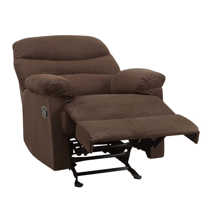 Arcadia Motion Recliner in Chocolate Microfiber