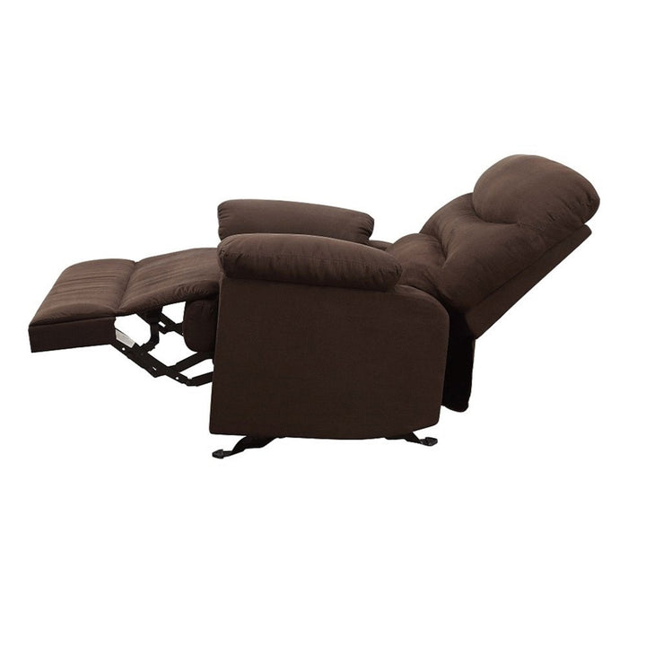Arcadia Motion Recliner in Chocolate Microfiber