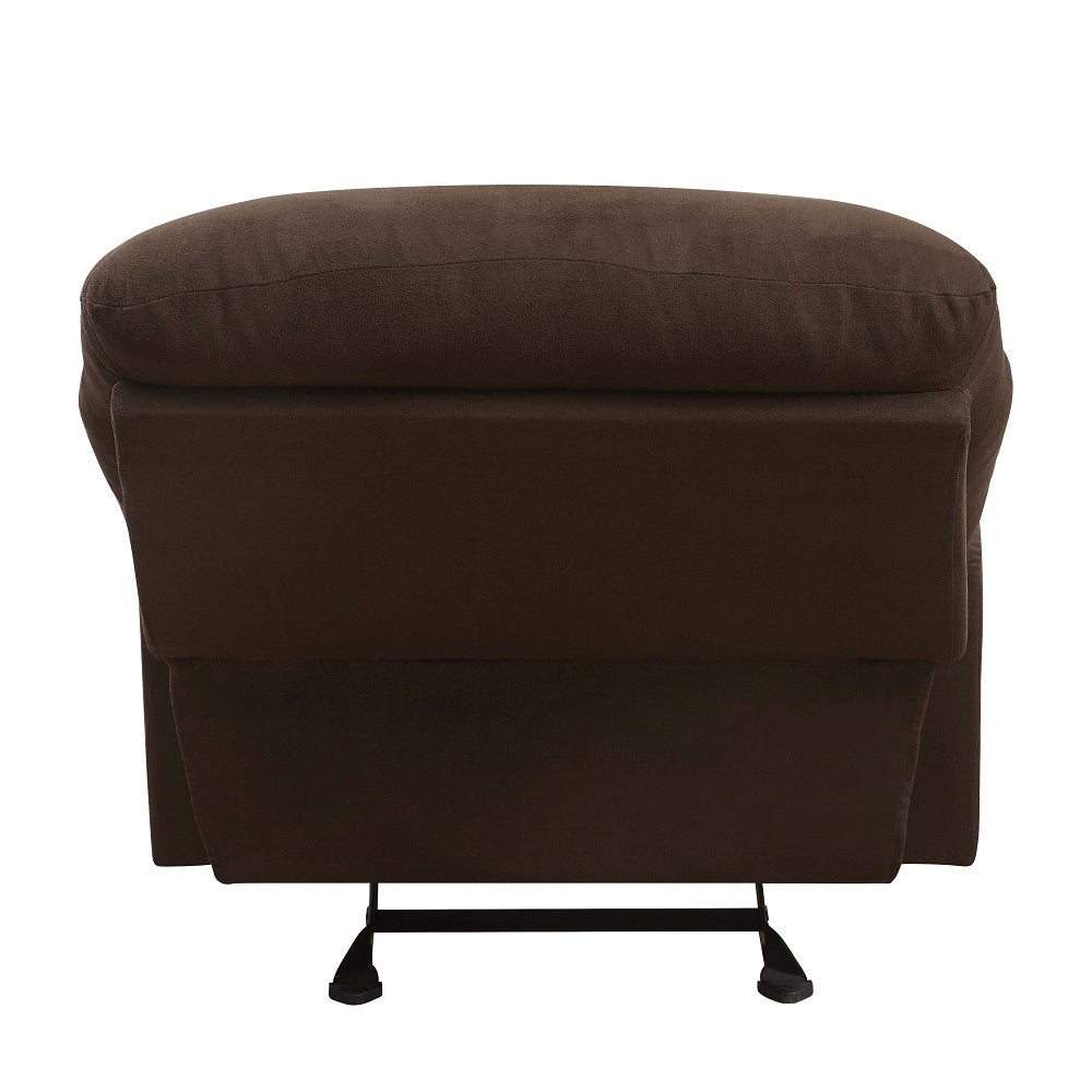 Arcadia Motion Recliner in Chocolate Microfiber