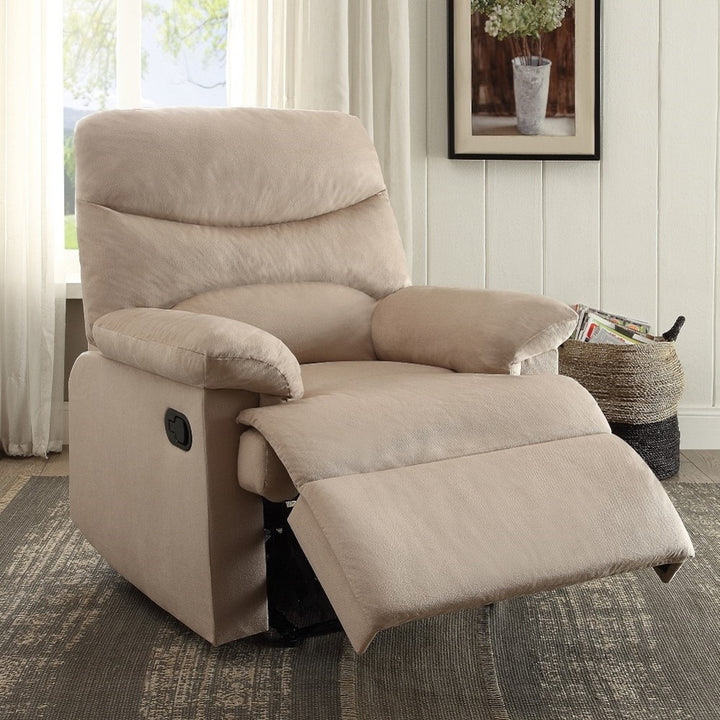 Arcadia Motion Recliner - Beige Woven Fabric