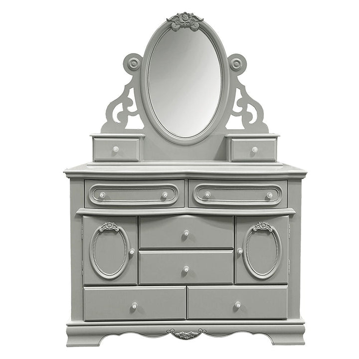 Flora - Mirror With Jewlery - Gray