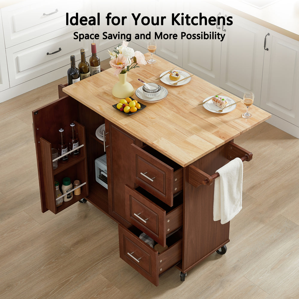 kitchen-island-with-drop-leaf-countertop-rolling-kitchen-island-cart-with-barn-door-and-storage-retro-brown