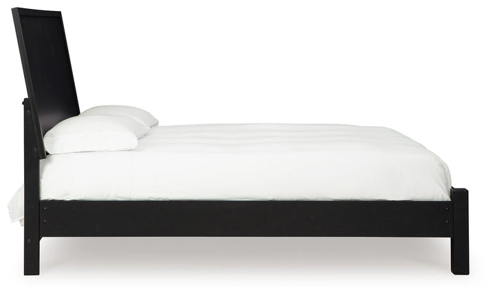 Danziar - King Panel Bed With Low Footboard - Black by Ashley Furniture product image