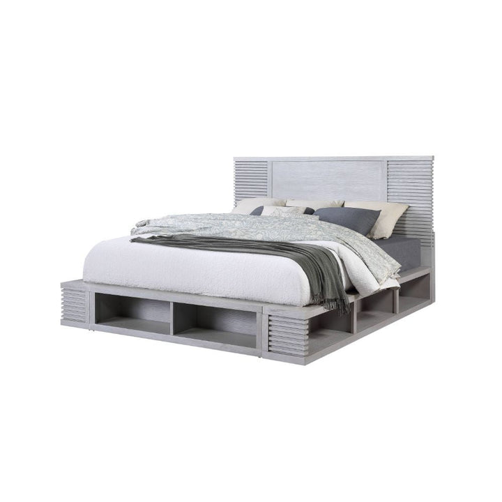 Aromas - Queen Bed - White Oak