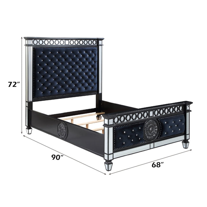 varian-ii-queen-bed-mirrored-dark-navy-blue-velvet-black-sliver