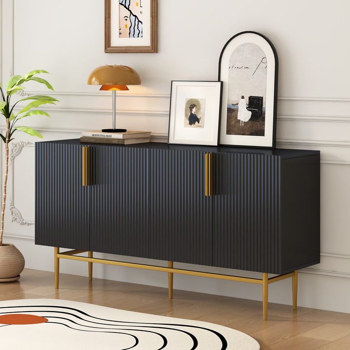 modern-elegant-4-door-sideboard-with-gold-metal-handle