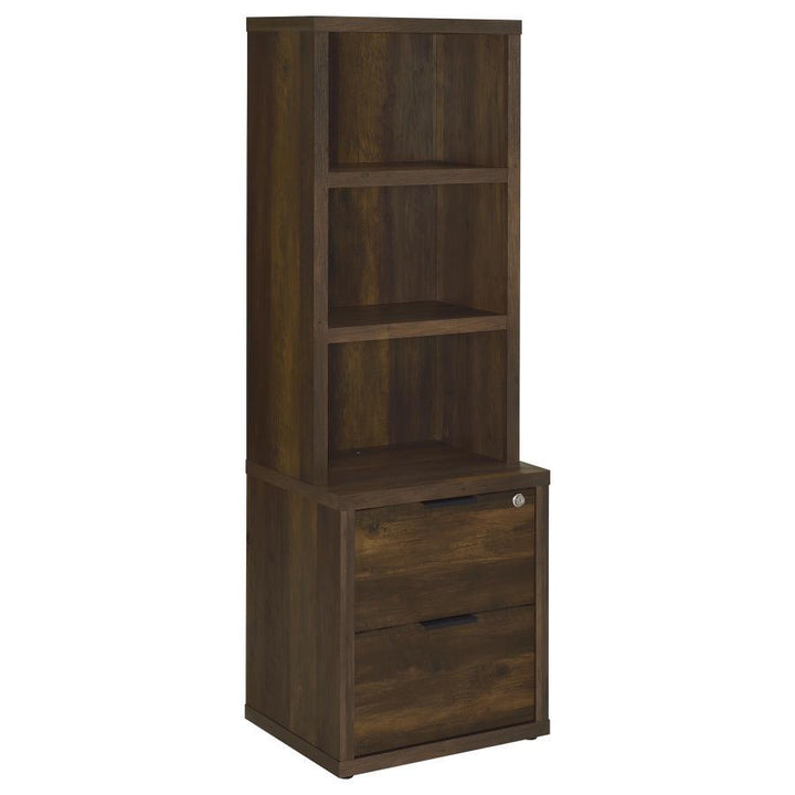 Westpark - 3 Piece Wall Unit Bookcase Set With USB - Dark Pine