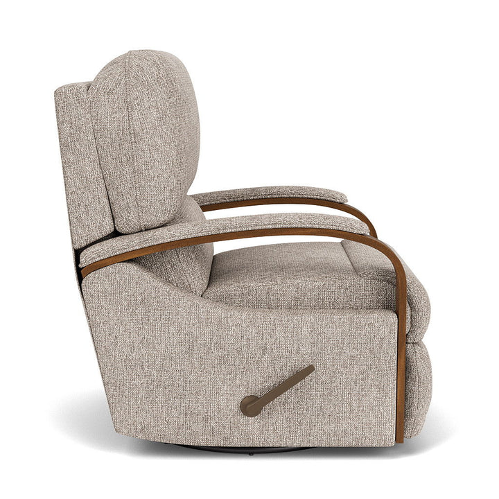 Woodlawn Swivel Gliding Recliner Light Gray