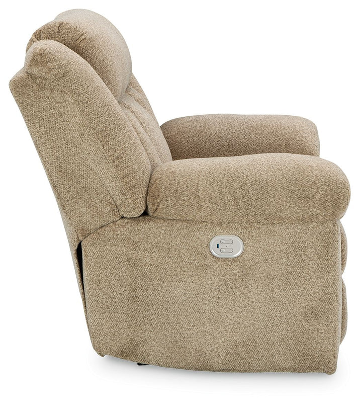 Tip-off - Power Recliner With Adj Headrest - Wheat