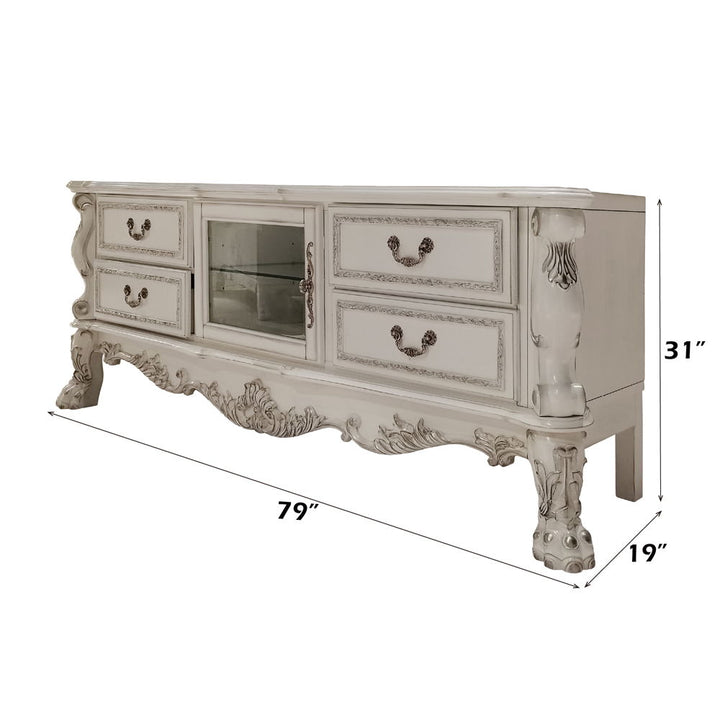 Dresden - TV Stand - Bone White