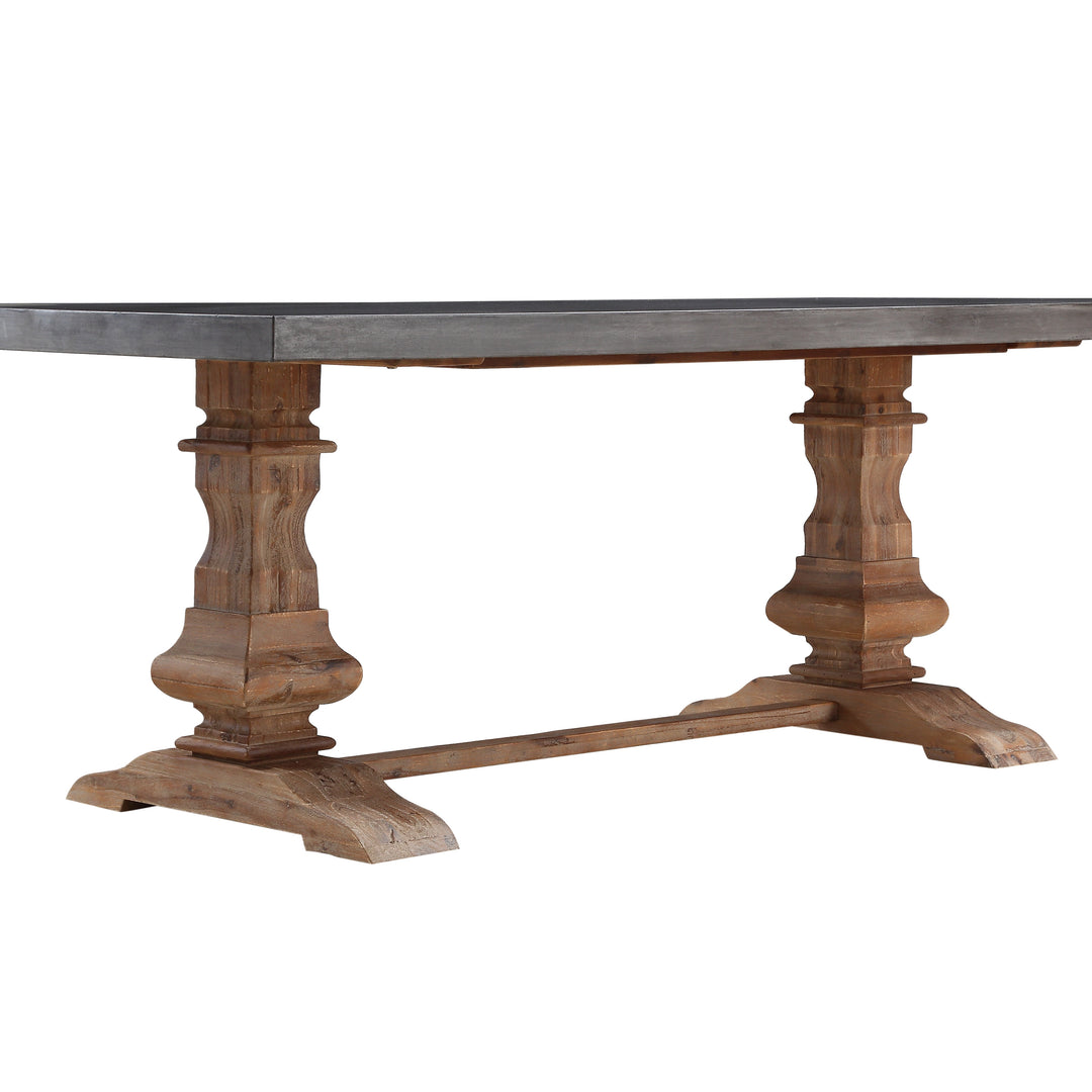 Modus Furniture 9Ks861T Thurston Concrete And Solid Wood Rectangular Dining Table