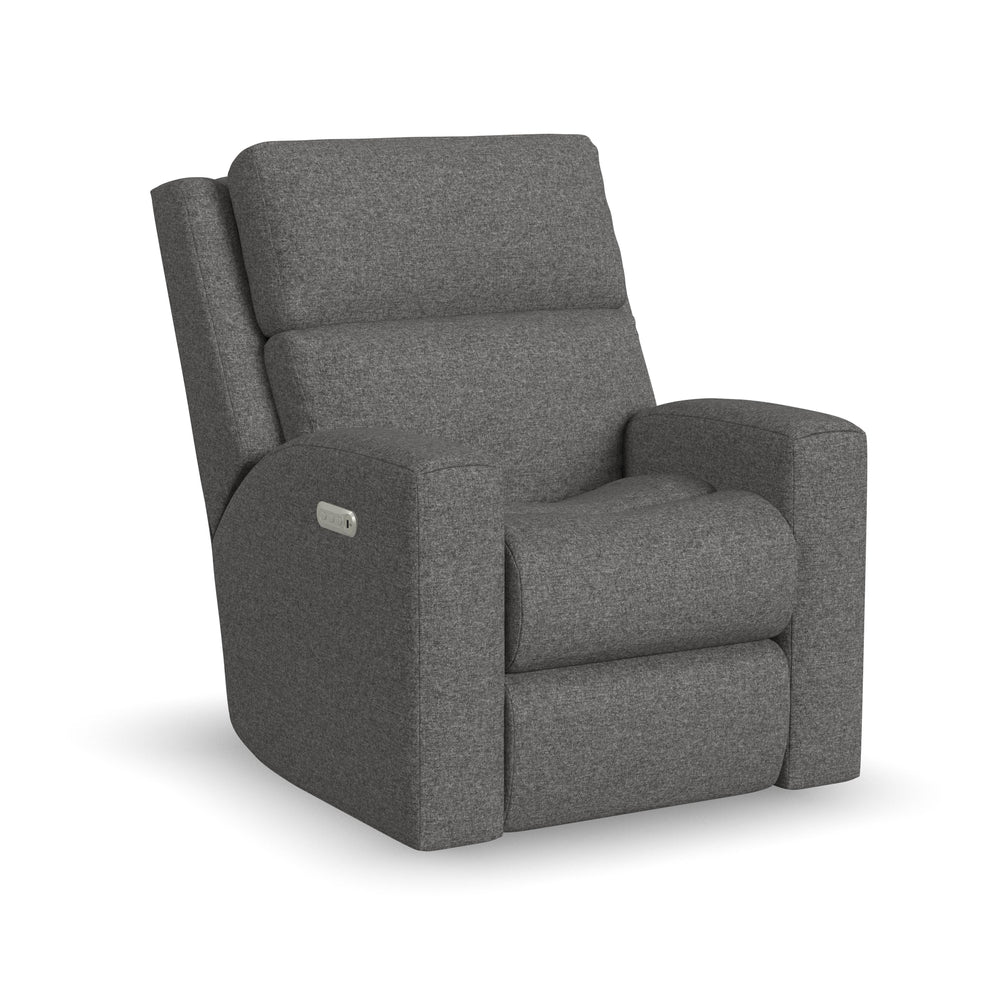 Score Power Recliner With Power Headrest & Lumbar Dark Gray