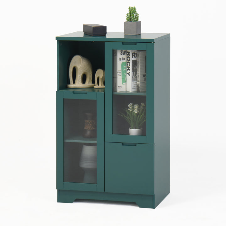 modern-cabinet-with-glass-doors-and-drawer