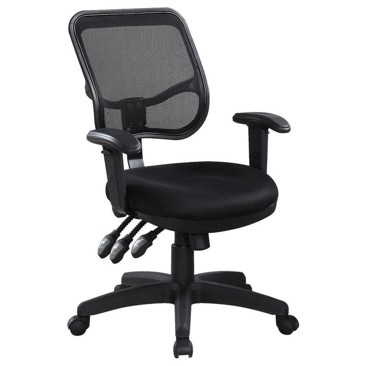 Coaster Furniture Rollo - Upholstered Adjustable Ergonomic Office Chair - Black