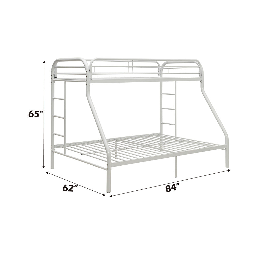 Tritan Twin XL/Queen Bunk Bed in White