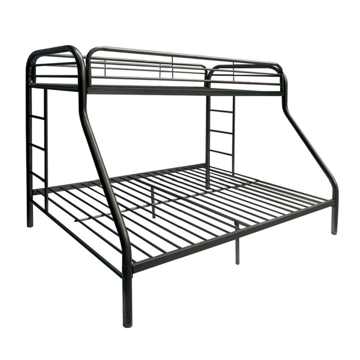 Tritan Twin/Full Bunk Bed in Black