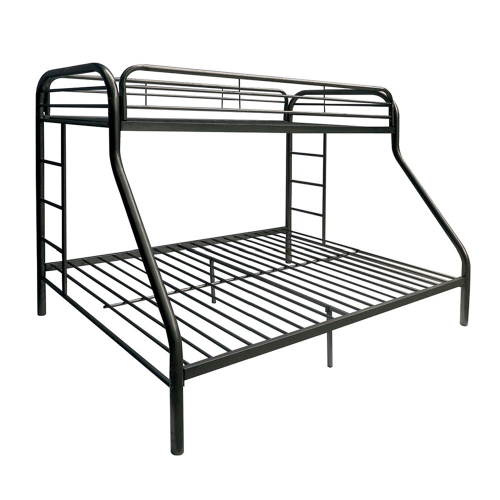 Tritan Twin/Full Bunk Bed in Black