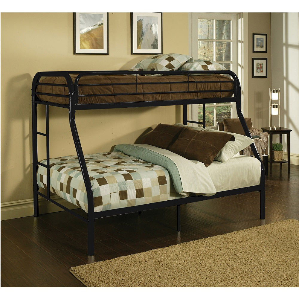 Tritan Twin/Full Bunk Bed in Black
