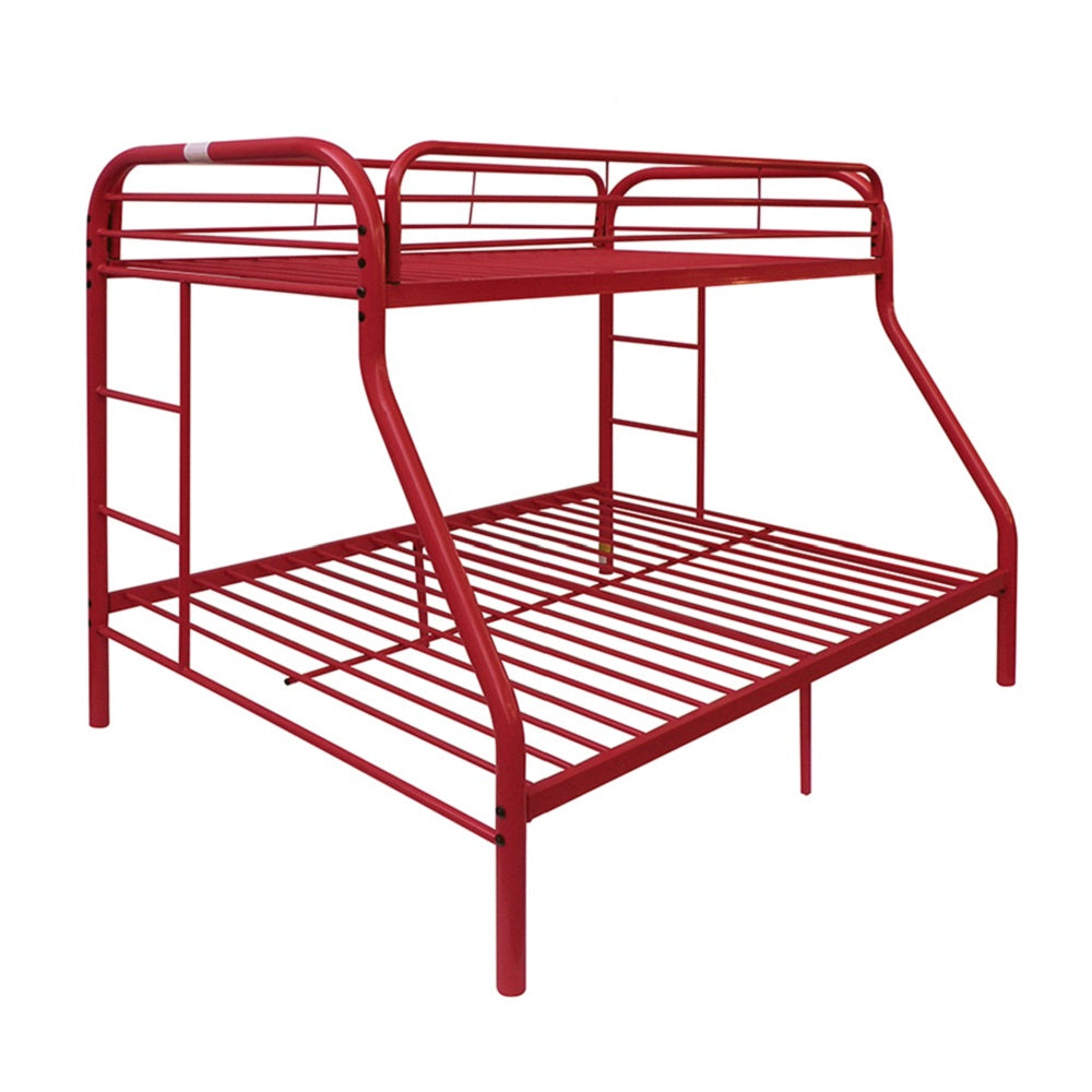 Tritan Twin/Full Bunk Bed in Red