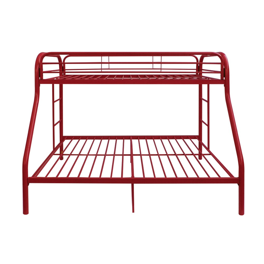 Tritan Twin/Full Bunk Bed in Red