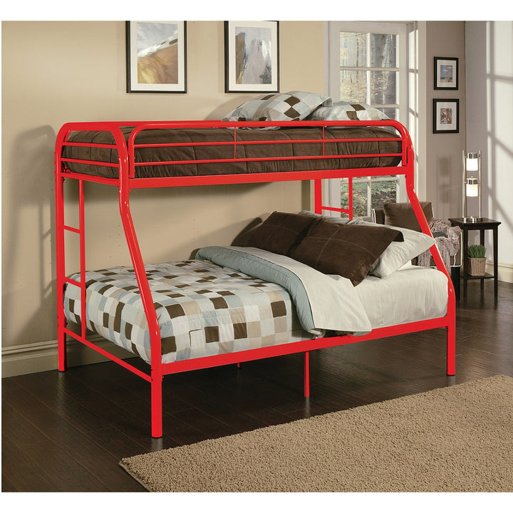 Tritan Twin/Full Bunk Bed in Red
