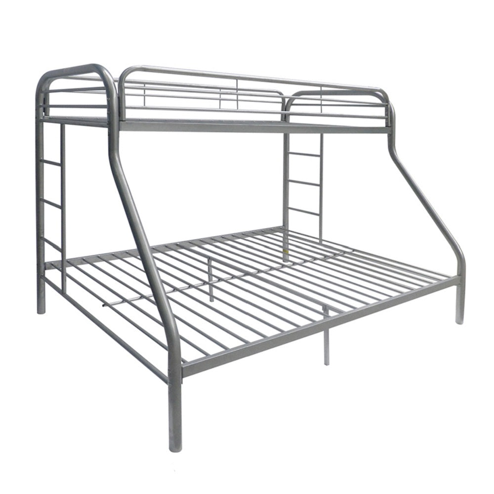 Tritan Twin/Full Bunk Bed in Silver