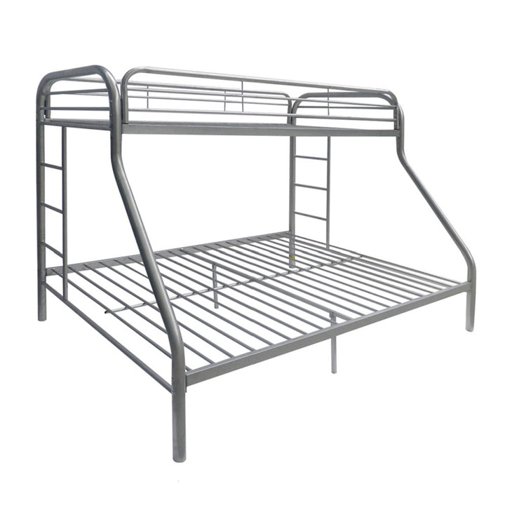 Tritan Twin/Full Bunk Bed in Silver
