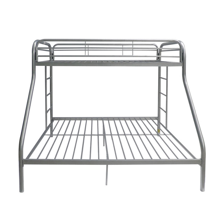 Tritan Twin/Full Bunk Bed in Silver