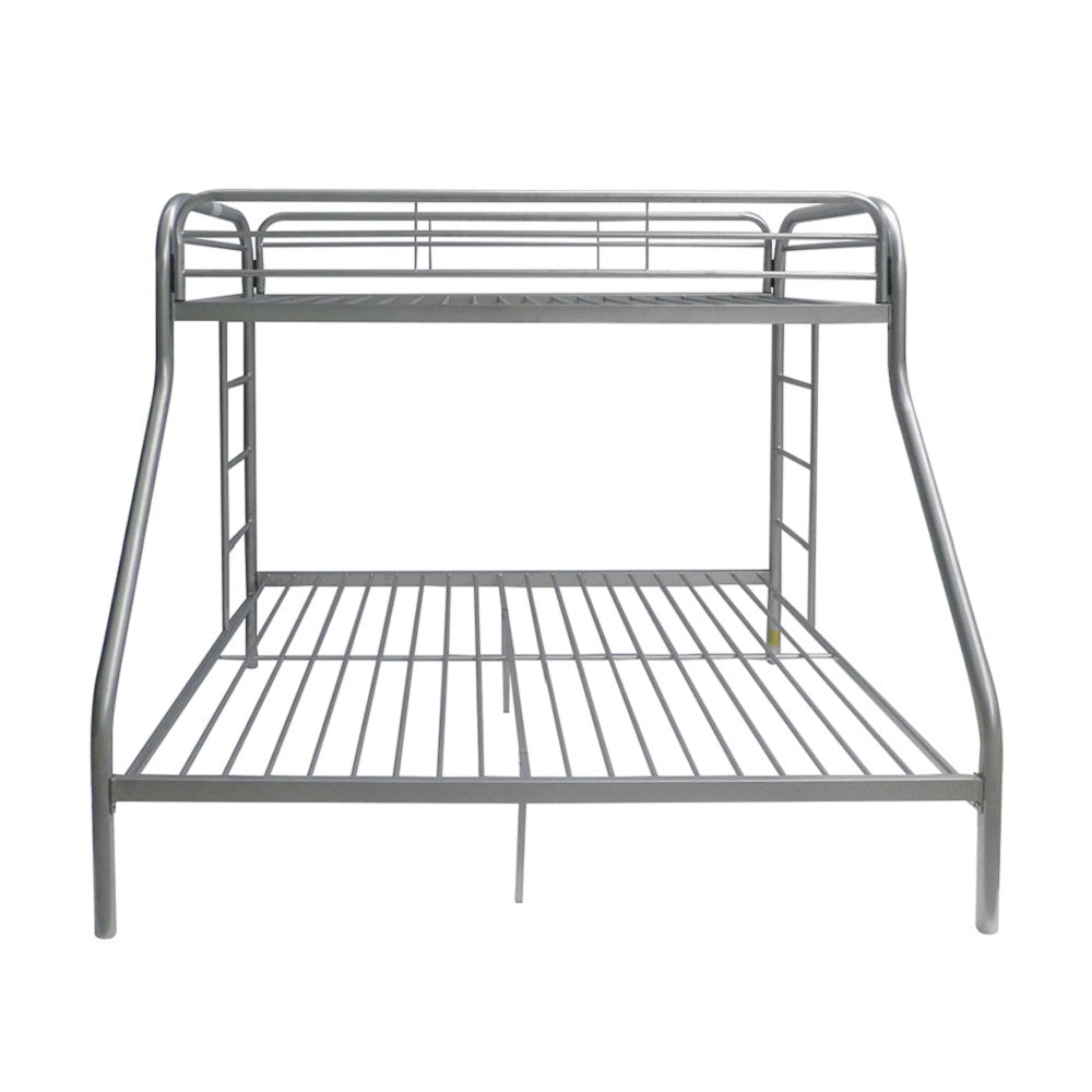Tritan Twin/Full Bunk Bed in Silver