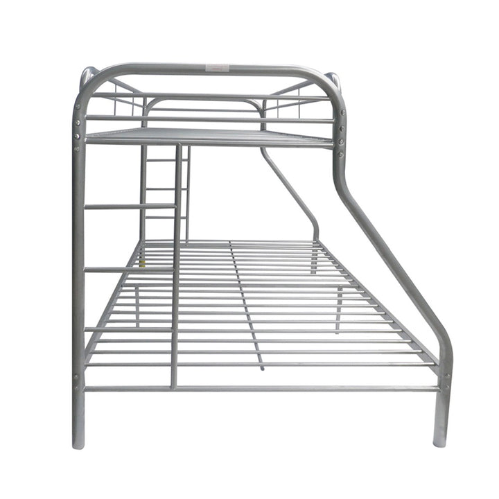Tritan Twin/Full Bunk Bed in Silver