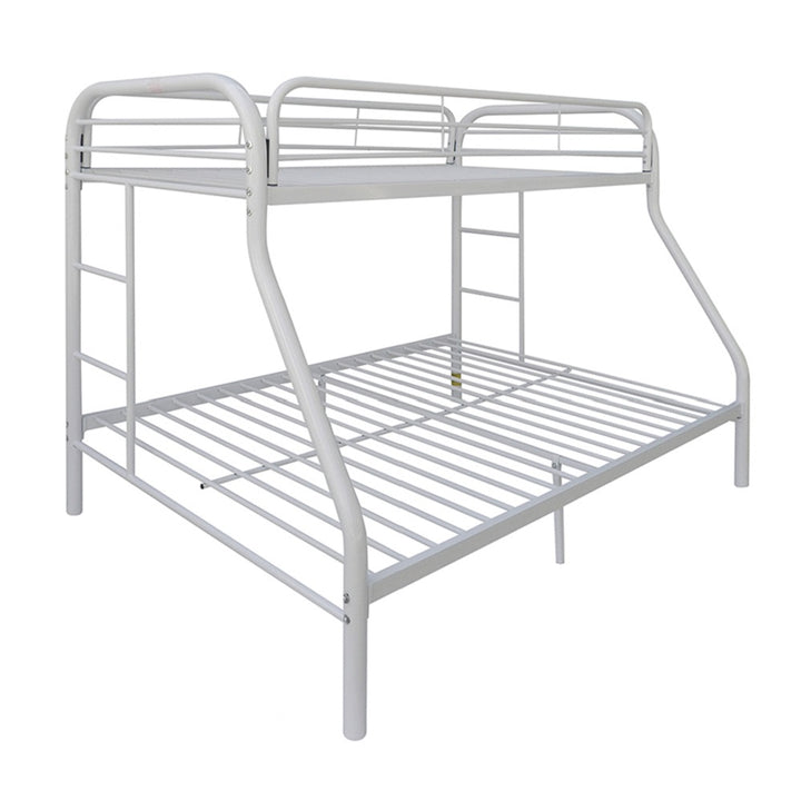 Tritan Twin/Full Bunk Bed in White