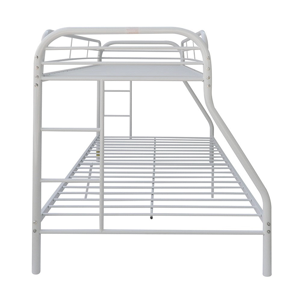 Tritan Twin/Full Bunk Bed in White
