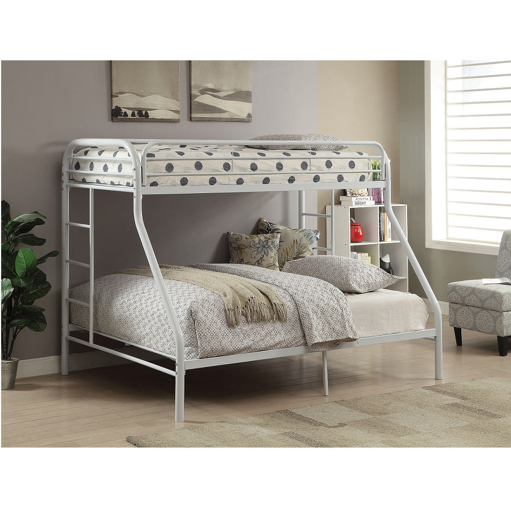 Tritan Twin/Full Bunk Bed in White
