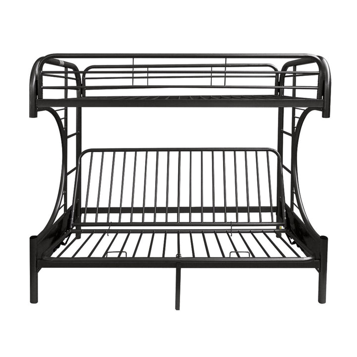 Eclipse Twin XL over Queen Futon Bunk Bed - Black