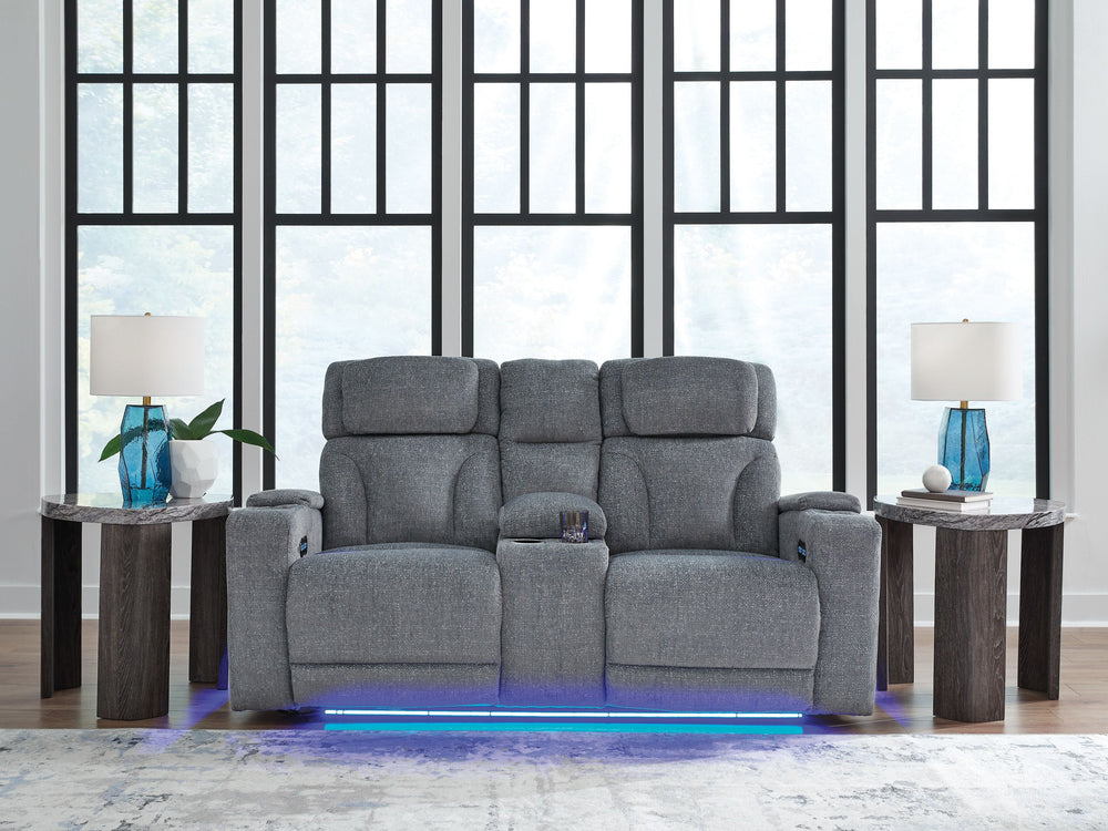 Studio Cave Power Reclining Loveseat with Console