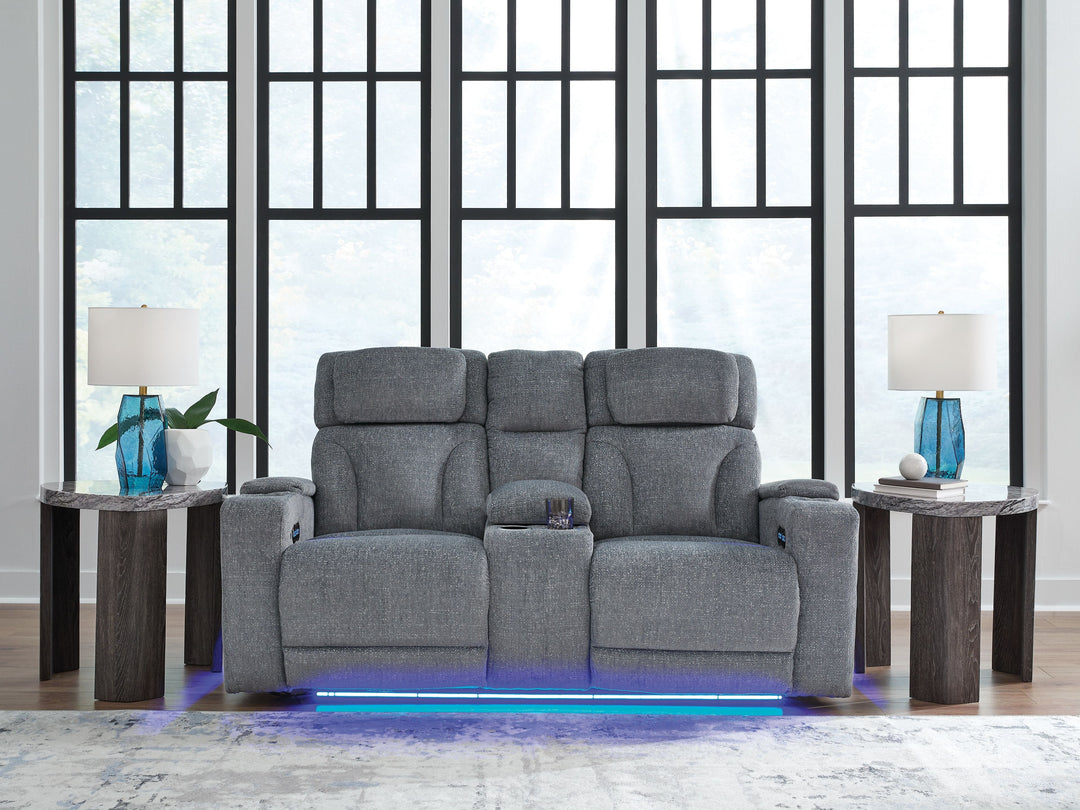 Studio Cave Power Reclining Loveseat with Console
