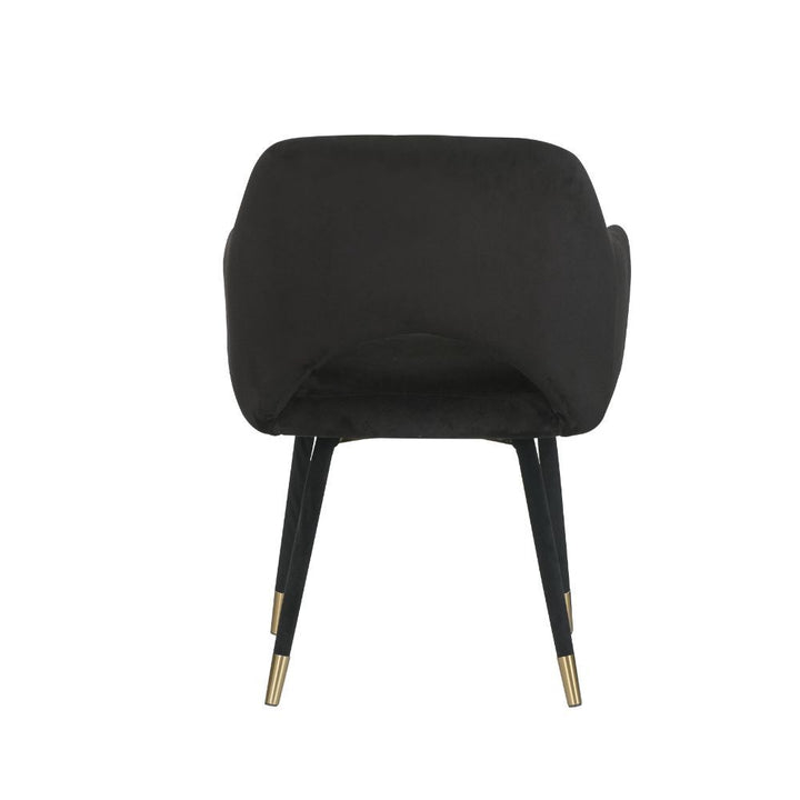 Applewood - Accent Chair - Black Velvet & Gold
