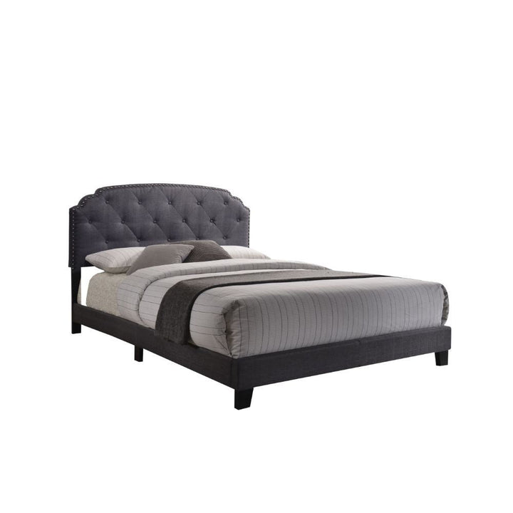 ACME Furniture Tradilla Queen Bed Gray Fabric